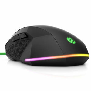 Mouse HP Pavilion 200 USB Schwarz grün Gaming Mit Kabel