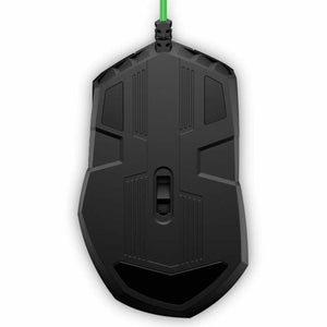 Mouse HP Pavilion 200 USB Schwarz grün Gaming Mit Kabel