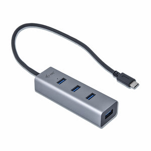 Hub USB i-Tec C31HUBMETAL403 USB x 4 Grau