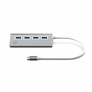 4-Port USB Hub Mobility Lab ML311821 Silberfarben