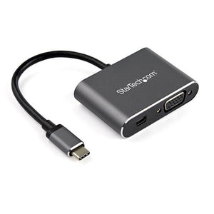 USB-C-zu-VGA/MiniDisplayPort-Adapter Startech CDP2MDPVGA           Grau