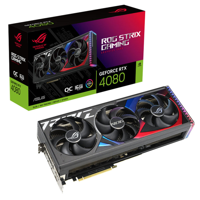 Grafikkarte Asus ROG-STRIX-RTX4080-O16G-GAMING 16 GB GDDR6X