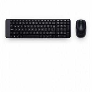 Tastatur mit Drahtloser Maus Logitech 920-003159 Schwarz