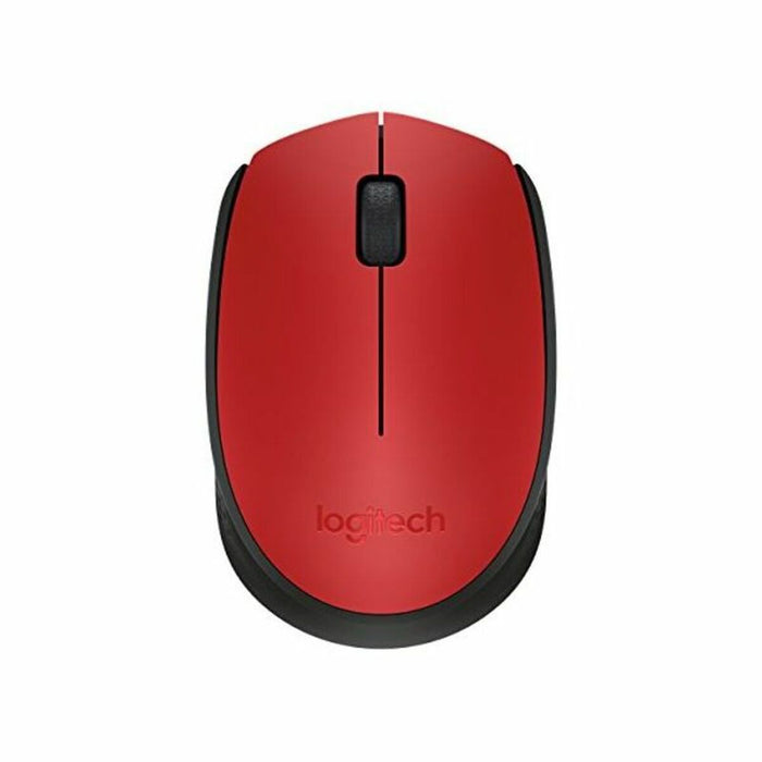 Schnurlose Mouse Logitech M171 1000 dpi Schwarz Rot