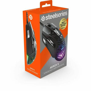 Mouse SteelSeries Aerox 5 Schwarz Gaming LED-Lichter Mit Kabel