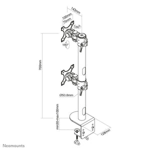 Bildschirm-Träger für den Tisch Neomounts FPMA-D960DVBLACKPLUS