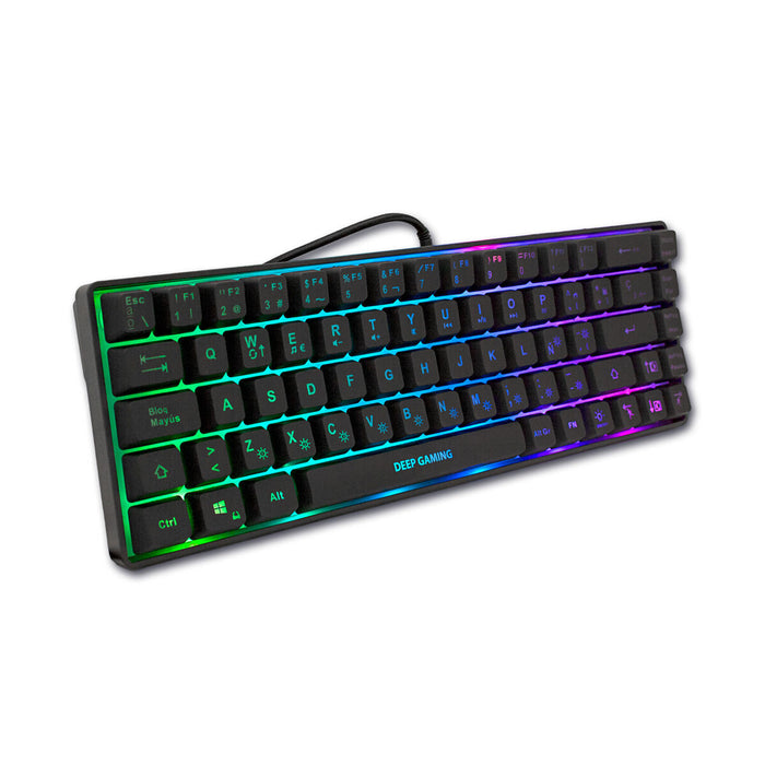 Tastatur CoolBox DG-TEC65-RGB Qwerty Spanisch