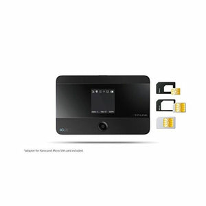 4G LTE-Wifi Dual tragbarer Router TP-LINK M7350 150 Mbps/50 Mbps 2.4 GHz/5 GHz 2000 mAh Schwarz