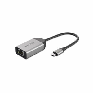 USB C -zu-Red RJ45-Adapter Hyper HD425B Silber