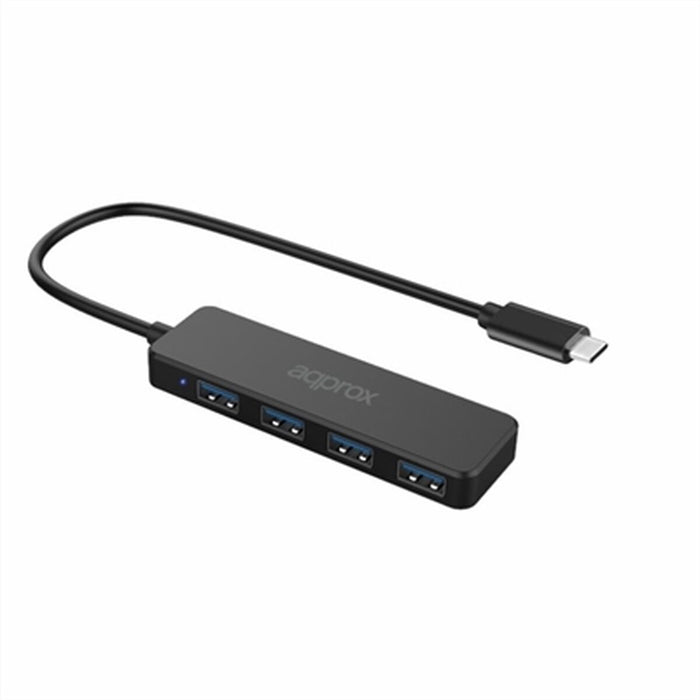 Hub USB approx! APPC54 Schwarz 5 Gbps