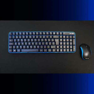 Tastatur mit Drahtloser Maus ELBE PTR-101 Schwarz