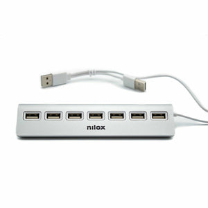 Hub USB Nilox   Silber