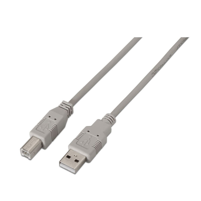 USB 2.0 A zu USB-B-Kabel Aisens A101-0002 Beige