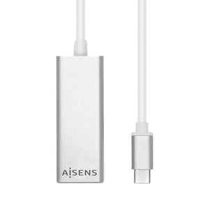 USB-zu-Ethernet-Adapter Aisens A109-0341 USB 3.1 Silberfarben 15 cm