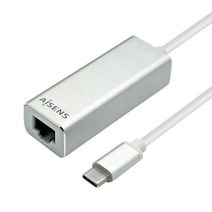 USB-zu-Ethernet-Adapter Aisens A109-0341 USB 3.1 Silberfarben 15 cm