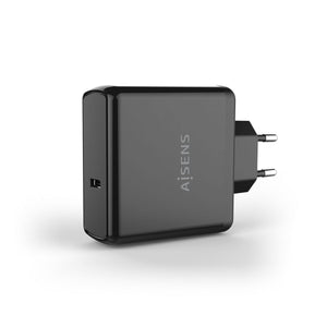 Ladegerät Aisens PD 3.0 QC 3.0 USB-C Schwarz 60 W