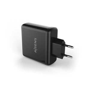 Ladegerät Aisens PD 3.0 QC 3.0 USB-C Schwarz 60 W