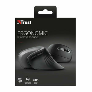 Schnurlose Mouse Trust 23507 VERRO Schwarz 1600 dpi