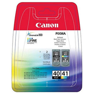 Originale Tintenpatrone (2er Pack) Canon PG-40/CL41 Schwarz Dreifarbig Gelb Türkis Magenta Ja