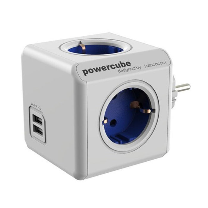 Würfel mit Steckdosenanschluss Power Cube Allocacoc USB Weiß