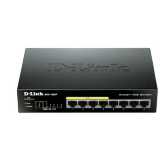 Switch D-Link DGS-1008P 8 p 10 / 100 / 1000 Mbps